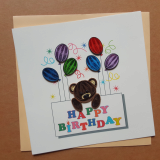 Birthday quilling card